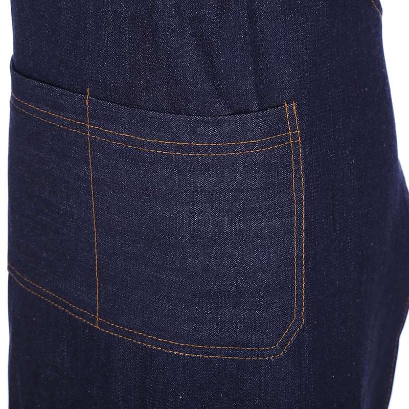 Halter Adjustable Denim Apron(Navy)