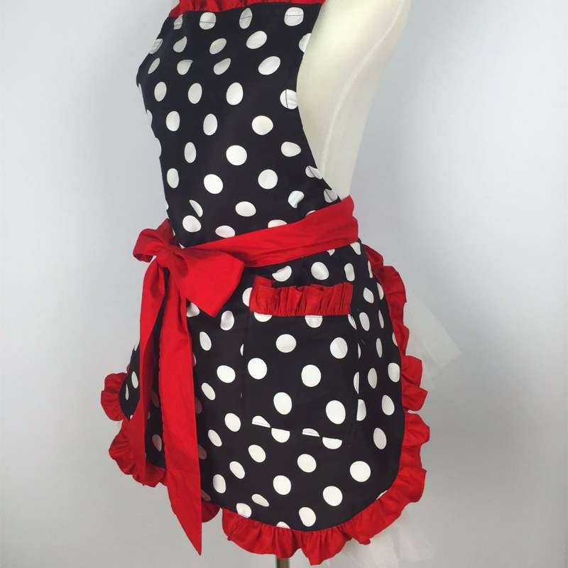 Halter Adjustable Denim Apron(Navy)