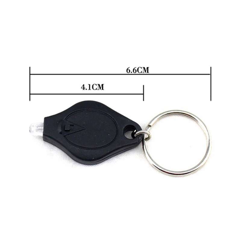 2 PCS Mini Pocket Keychain Flashlight Micro LED Squeeze Light Outdoor Camping Ultra Bright Emergency