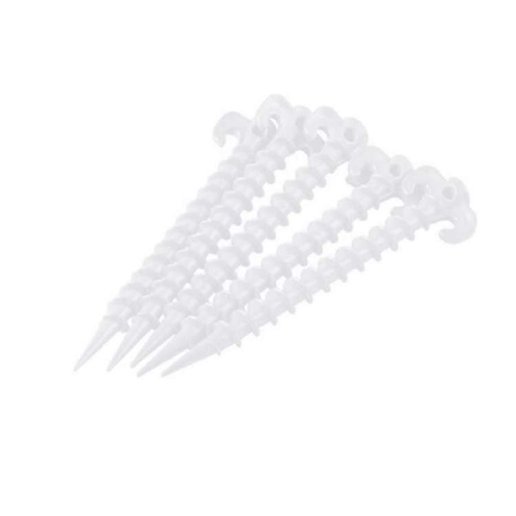 10 PCS/Set Luminous Camping Canopy Tent Ground Screw Pegs Horn Nails Outdoor Climbing Tent Plastic N