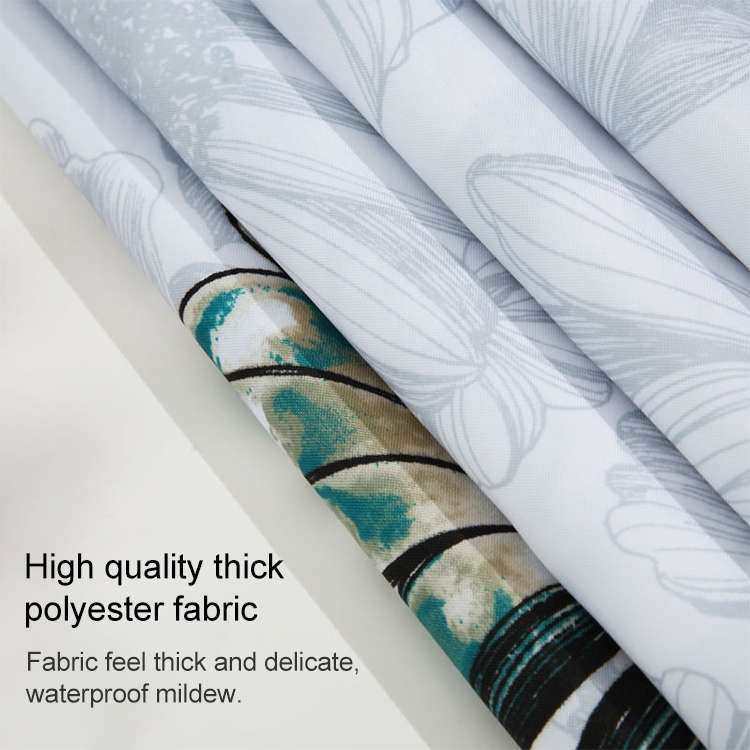 Butterfly Waterproof Polyester Shower Washable Bathroom Curtains, Size:120x180cm