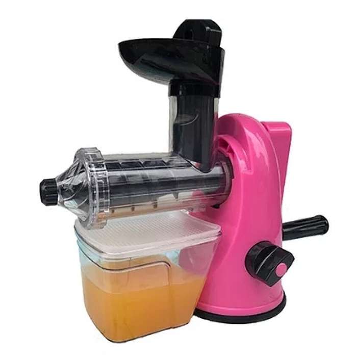 Multifunction Home Manual Juicer Apple Orange Wheatgrass Portable DIY Juicer(White)