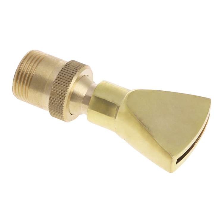 Water View Rockery Fountain All Copper Stainless Steel Adjustable Universal Fan-shaped Flat Nozzle,