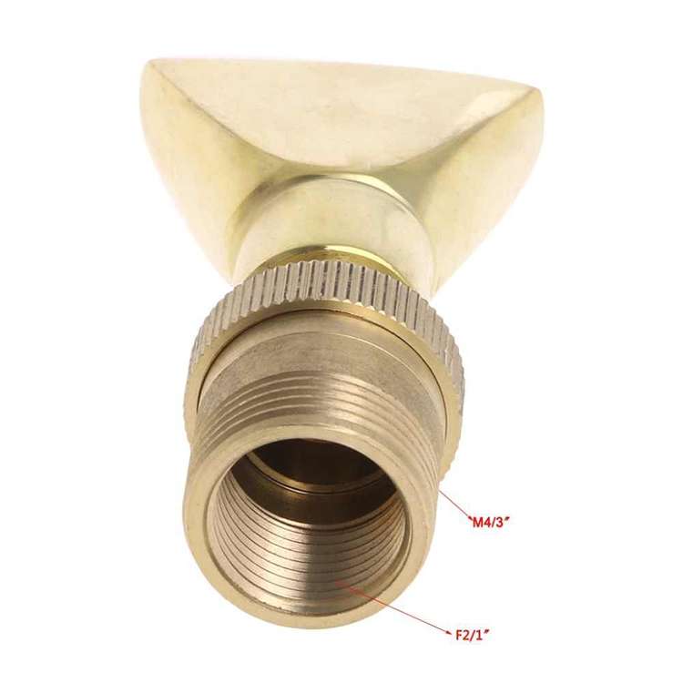 Water View Rockery Fountain All Copper Stainless Steel Adjustable Universal Fan-shaped Flat Nozzle,
