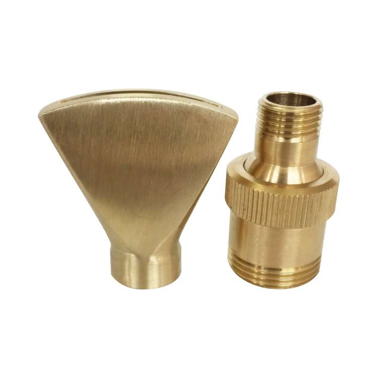 Water View Rockery Fountain All Copper Stainless Steel Adjustable Universal Fan-shaped Flat Nozzle,
