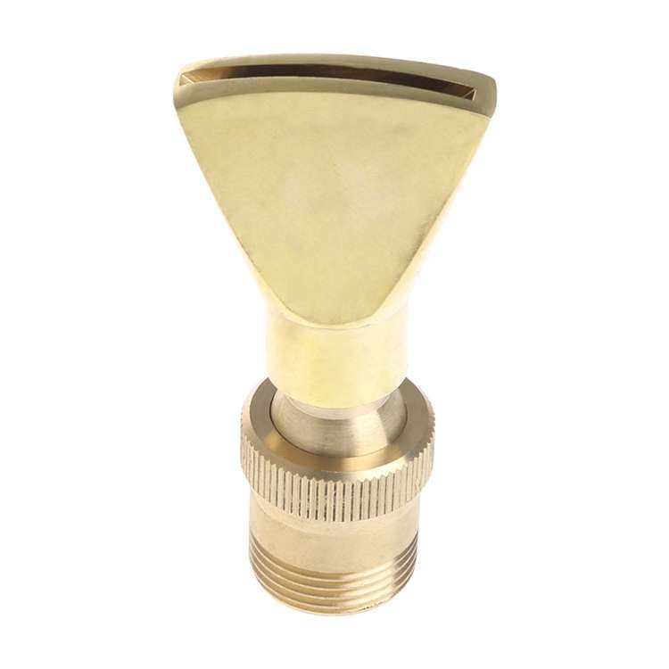Water View Rockery Fountain All Copper Stainless Steel Adjustable Universal Fan-shaped Flat Nozzle,