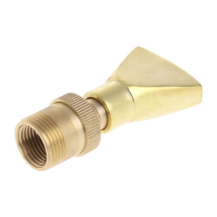Water View Rockery Fountain All Copper Stainless Steel Adjustable Universal Fan-shaped Flat Nozzle,