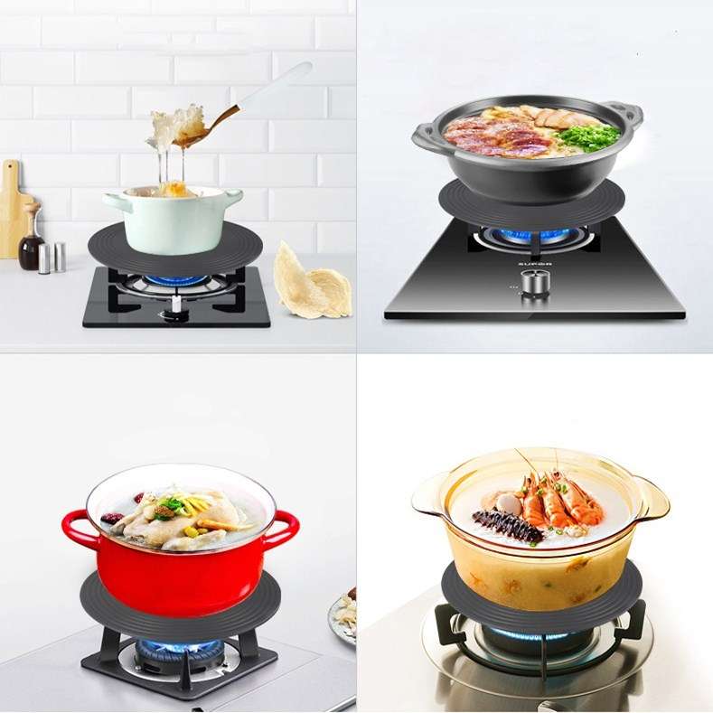 Gas Stove Heat-conducting Plate Kitchen Fast Defrosting Plate Pot Anti-burning Black Heat-conducting