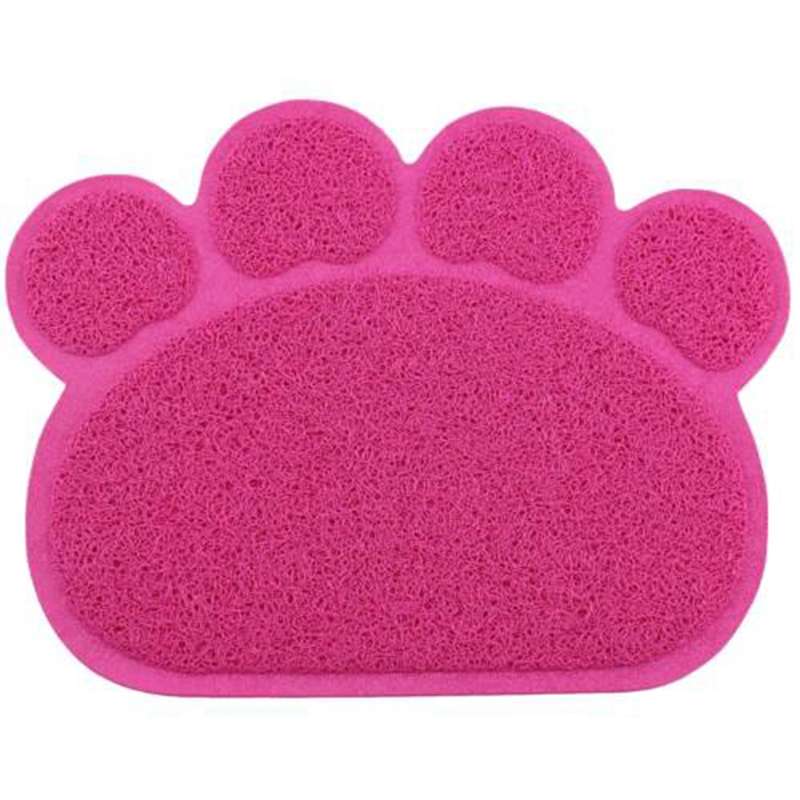PVC Claw Shaped Cat Litter Mat Pet Placemat Anti-skid Floor Mat Pet Supplies(Coffee)