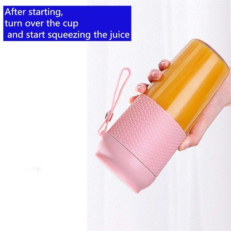 Portable Juicer Mini Electric Blender Portable Juicer(Navy Blue)