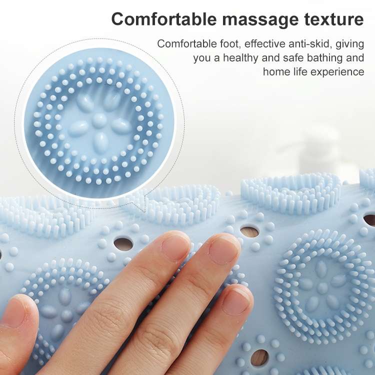 Bathroom Anti-slip Round Mat Suction Cup Massage Foot Pad(Pink)