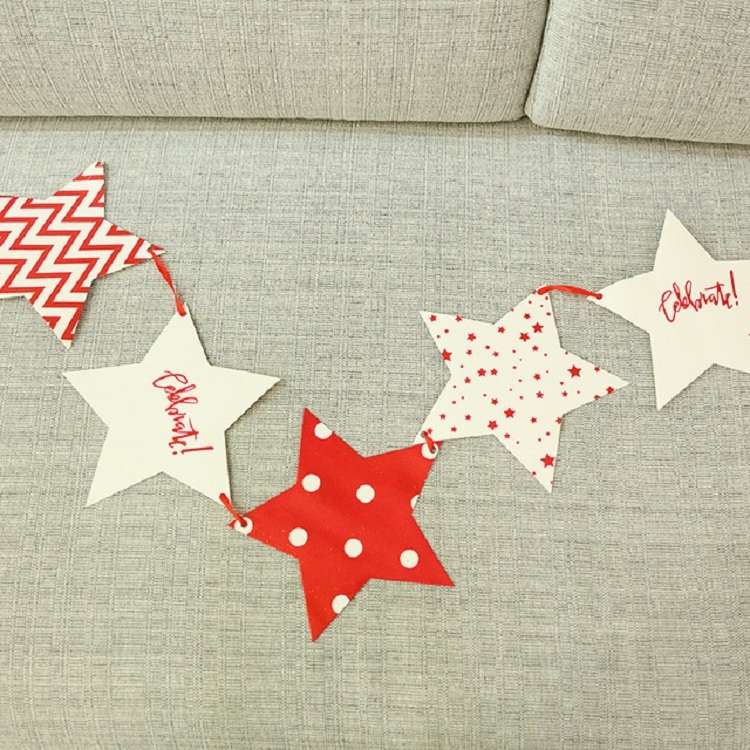Five-pointed Star Pull Flower Bunting Birthday Holiday Party Decoration Store Dress up Layout Suppli
