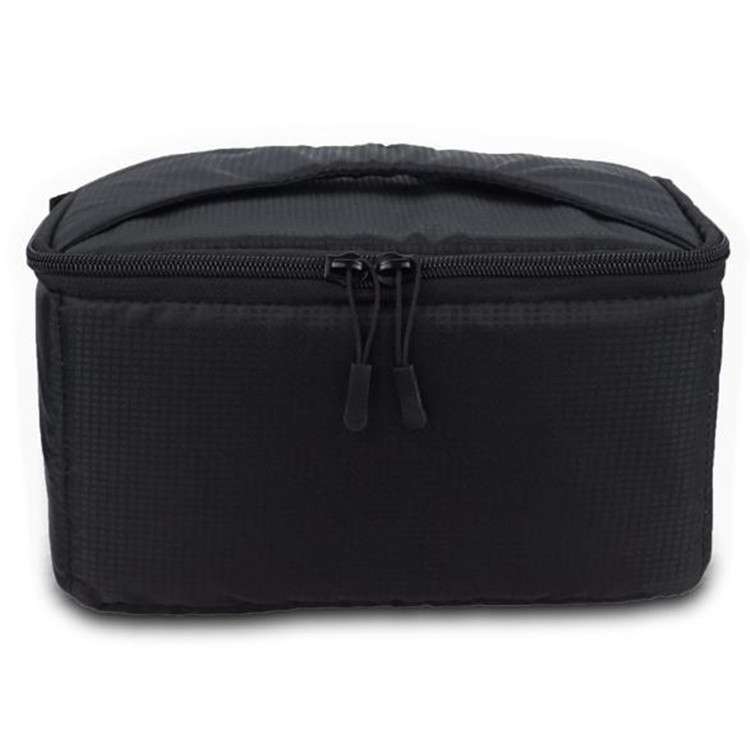 Water-resistant DSLR Padded insert Case Waterproof Zipper Removable Partition Camera Bags(Light Grey