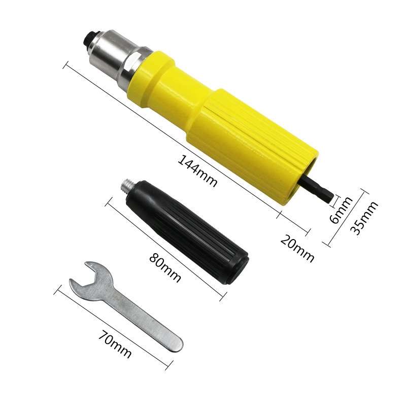 Electric Rivet Machine Conversion Head Accessories (Red)