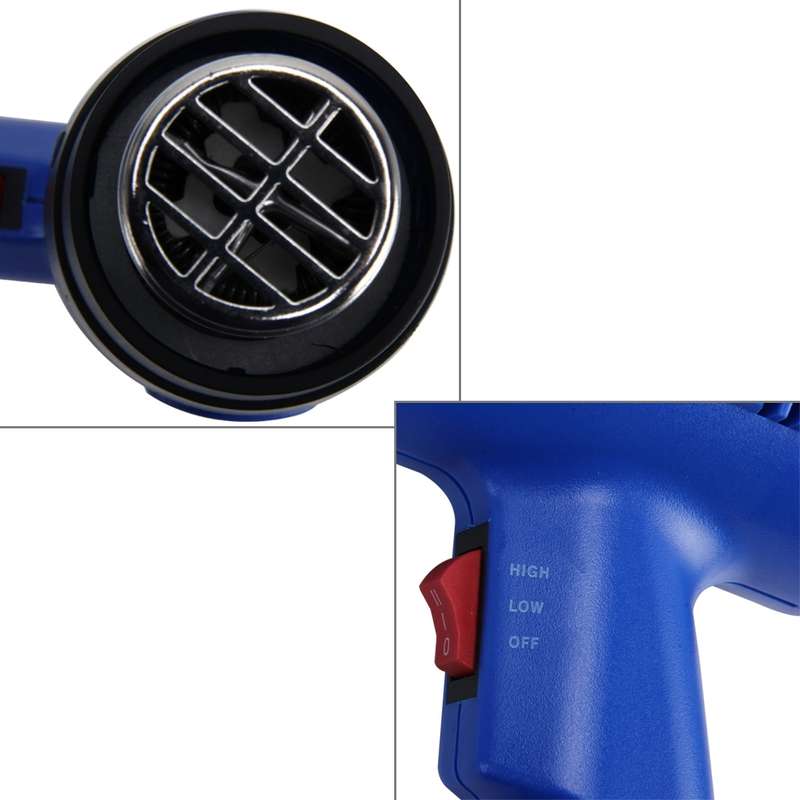 DINGGUAGUA 1800W Industrial Heavy Duty Professional Adjustable Temperature Heat Air Gun Tool (EU Plu
