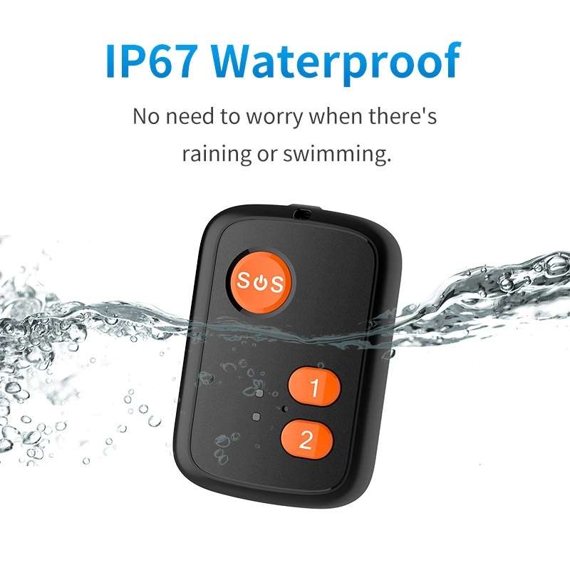 V51 B Style IP67 Waterproof 4G LTE 3G 2G GSM Elderly SOS Button Emergency Alarm GPS Tracker For Nort