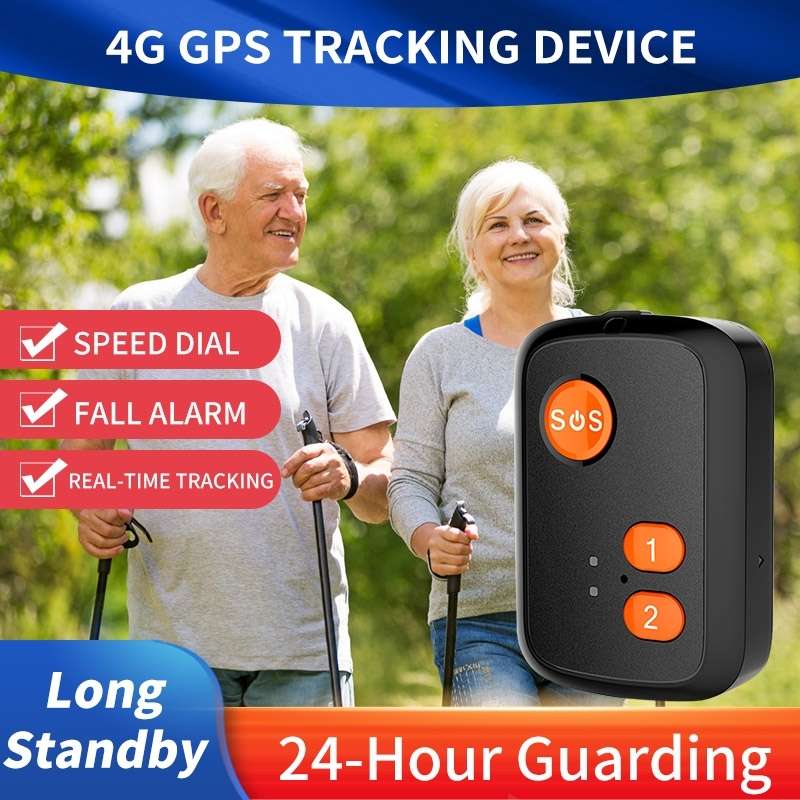 V51 B Style IP67 Waterproof 4G LTE 3G 2G GSM Elderly SOS Button Emergency Alarm GPS Tracker For Nort