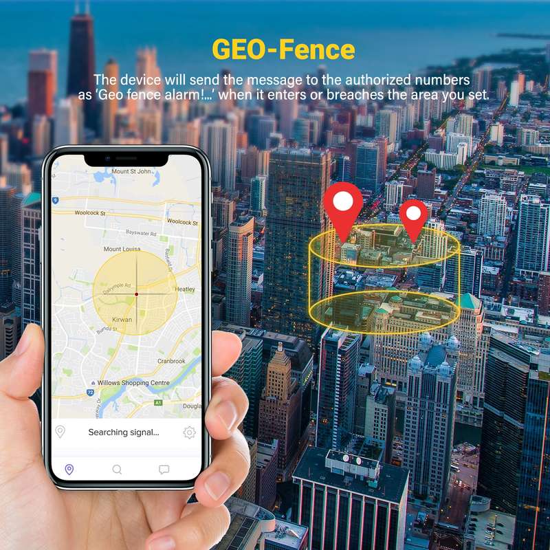 TK808 5000mAh GPS Intelligent Waterproof Multifunctional Vehicle Tracking Tracker (Black)
