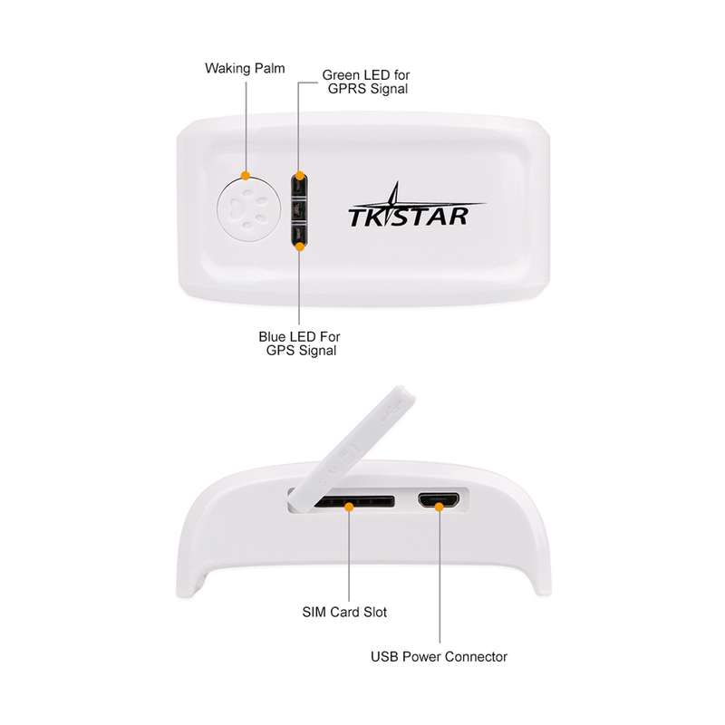 TK-909 GPS / GPRS / GSM Pet Locator Pet Collar Real-time Tracking Device