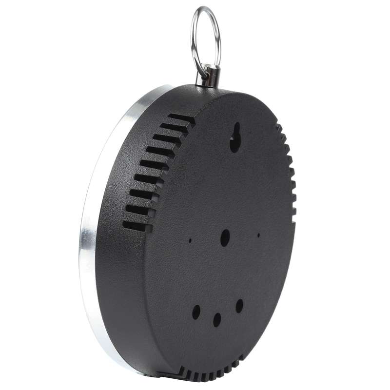 Mini Round Clock-shaped Indoor Outdoor Hygrometer Humidity Thermometer Temperature Meter with Hangin