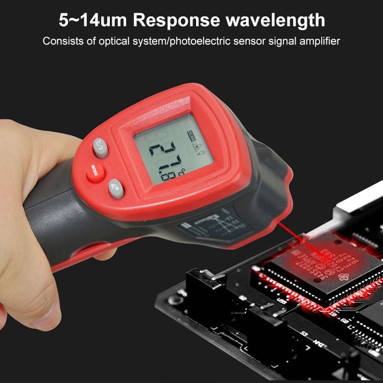 Wintact WT320 -50 Degree C~380 Degree C Handheld Portable Outdoor Non-contact Digital Infrared Therm