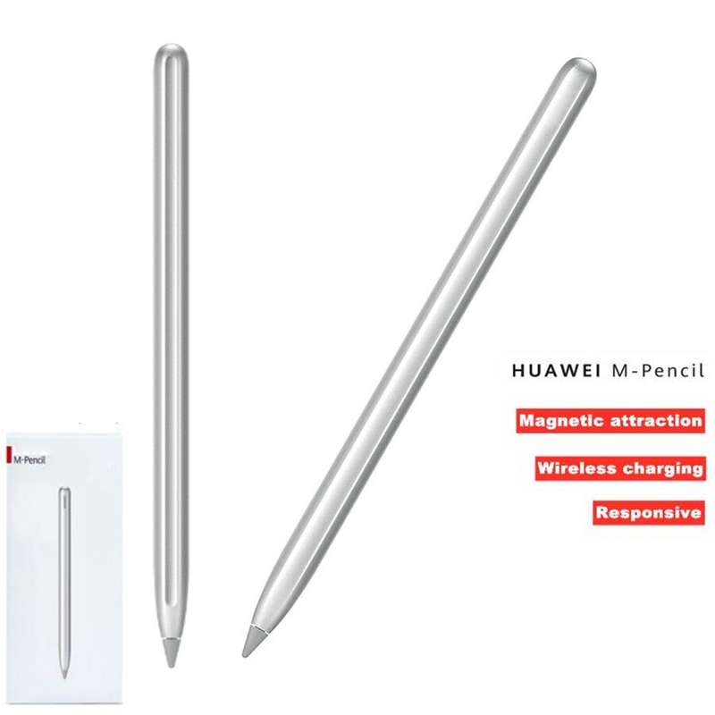 Original Huawei M-Pencil 160mm Stylus Pen + 2 Spare Nibs Set for Huawei MatePad Pro / MatePad(Silver