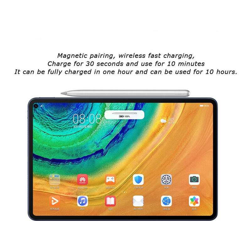 Original Huawei M-Pencil 160mm Stylus Pen + 2 Spare Nibs Set for Huawei MatePad Pro / MatePad(Silver