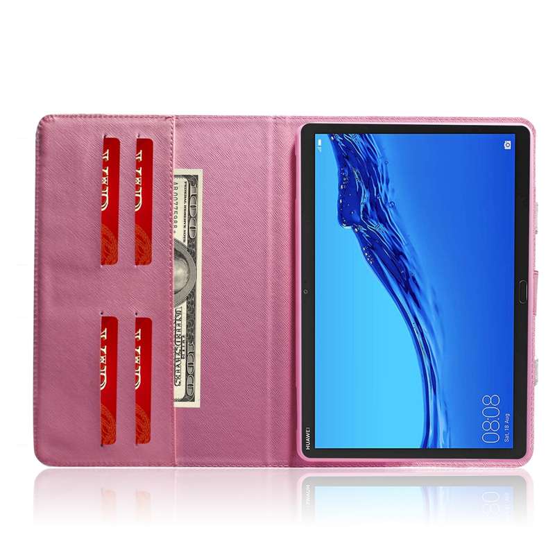 Magnolia Pattern Horizontal Flip Leather Case for Huawei MediaPad M5 Lite 10, with Holder & Card Slo