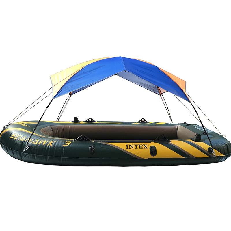 68349 Folding Awning Canoe Rubber Inflatable Boat Parasol Tent for 3 Person,Boat is not Included