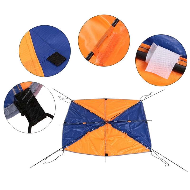 68349 Folding Awning Canoe Rubber Inflatable Boat Parasol Tent for 3 Person,Boat is not Included