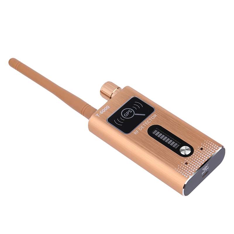 T-6000 GPS Signal Lens RF Tracker WiFi GSM Bug Detector (Gold)