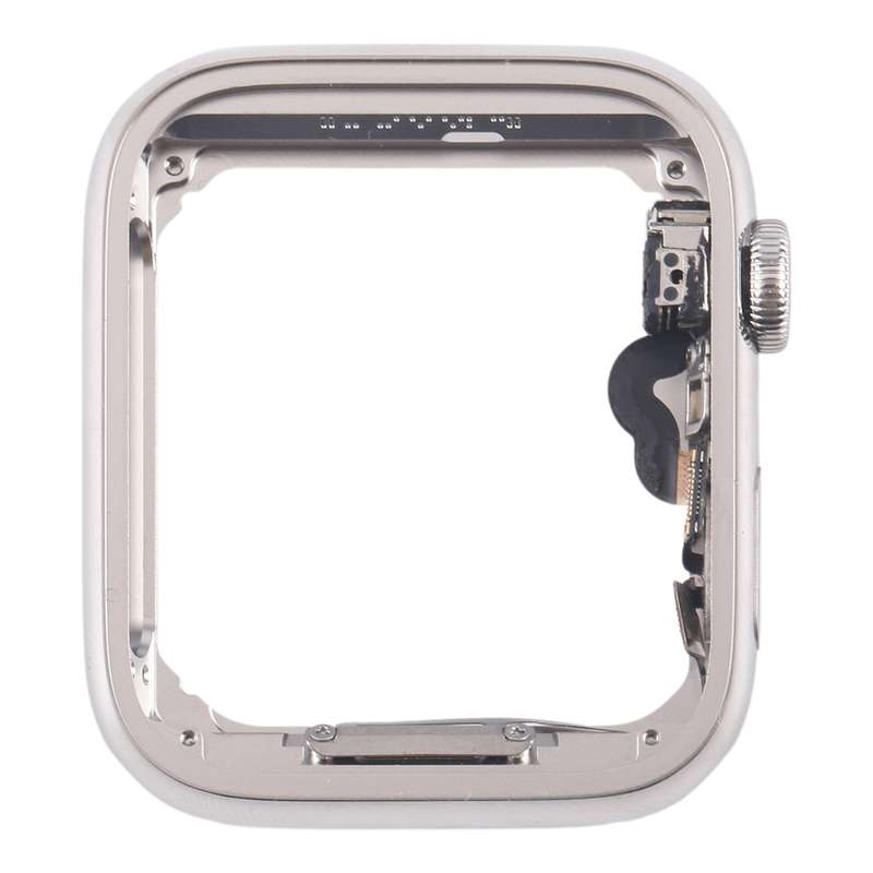 For Apple Watch Series 4 44mm LTE Stainless Steel Middle Frame Bezel Plate with Crown Spin Axis Flex