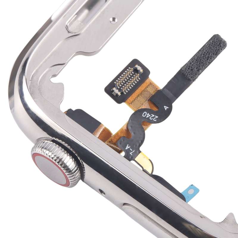 For Apple Watch Series 7 / 8 / 9 41mm LTE Stainless Steel Middle Frame Bezel Plate with Crown Spin A