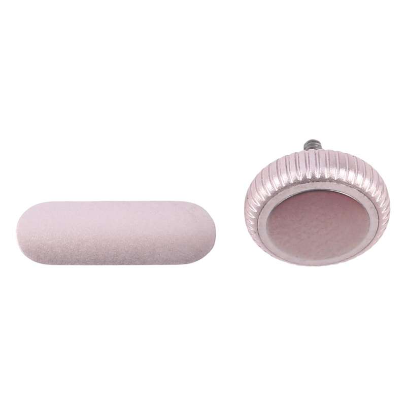For Apple Watch Series 9 41mm / 45mm GPS Version Watch Crown Nut / Power Button Set (Pink)