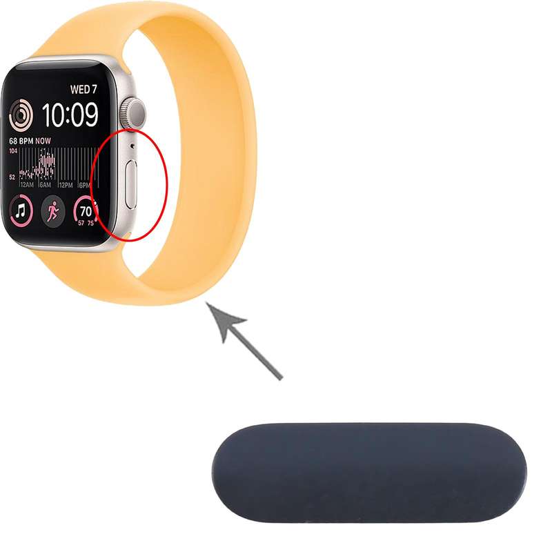 For Apple Watch SE 2022 40mm / 44mm Aluminum Alloy Power Button (Silver)
