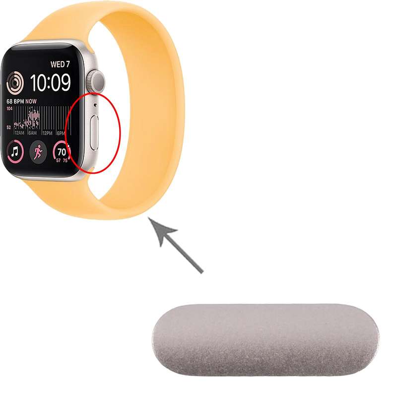 For Apple Watch SE 2022 40mm / 44mm Aluminum Alloy Power Button (Silver)