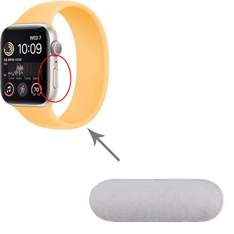 For Apple Watch SE 2022 40mm / 44mm Aluminum Alloy Power Button (Silver)