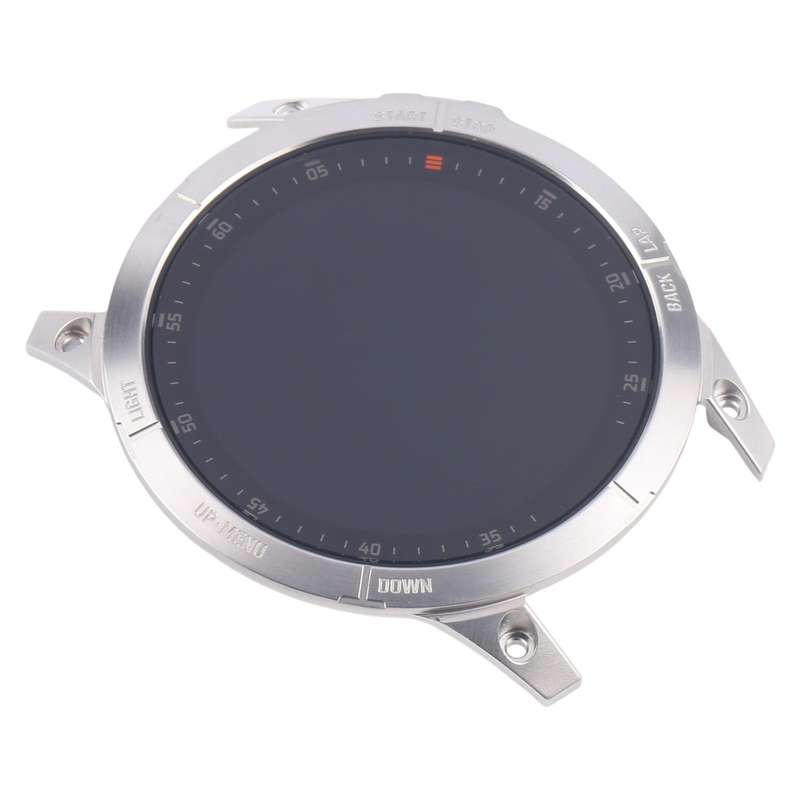 For Garmin Epix Original LCD Screen Digitizer Full Assembly With Frame(Silver)