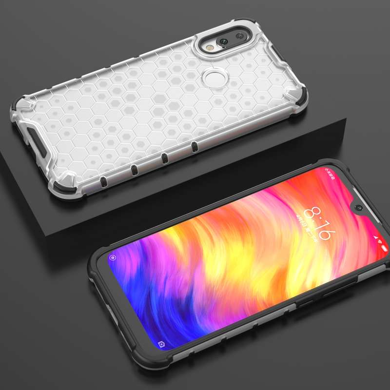 Shockproof Honeycomb PC + TPU Case for Xiaomi Redmi 7(Green)