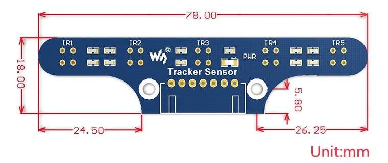 Waveshare Tracker Sensor, Infrared Line Tracking