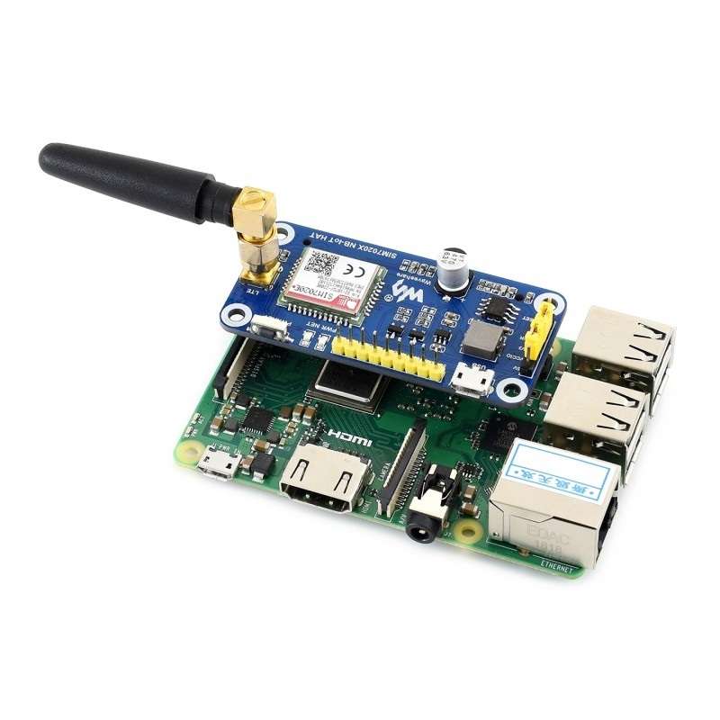Waveshare NB-IoT HAT for Raspberry Pi, for Europe, Asia, Africa, Australia