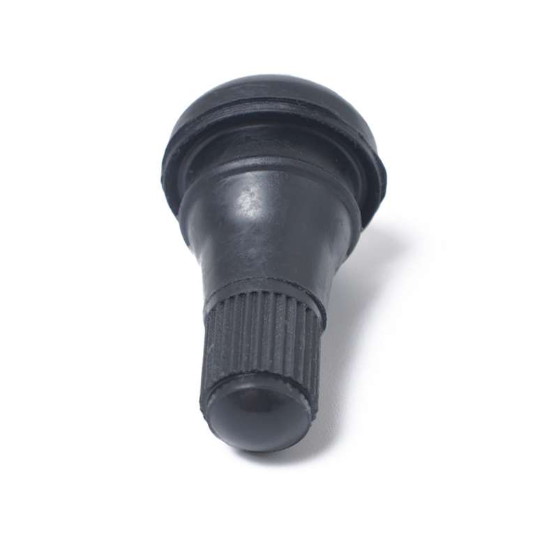 Snap-in Short Black Rubber Valve Stem (TR412) with Valve Core Wrench for Tubeless 0.453 Inch 11.5mm