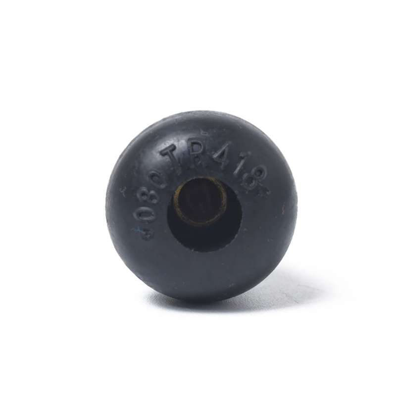 Snap-in Short Black Rubber Valve Stem (TR418) 4-Pack with Valve Core Wrench for Tubeless 0.453 Inch