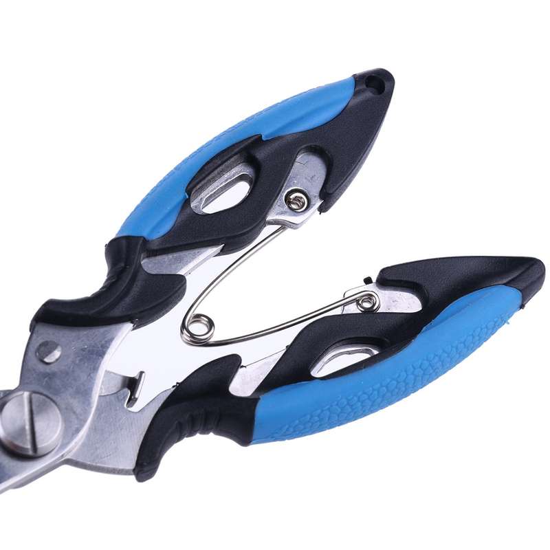 HENGJIA QT013 Multifunctional Stainless Steel Jaw Fishing Pliers Scissors Hook Removal Tool Line Cut