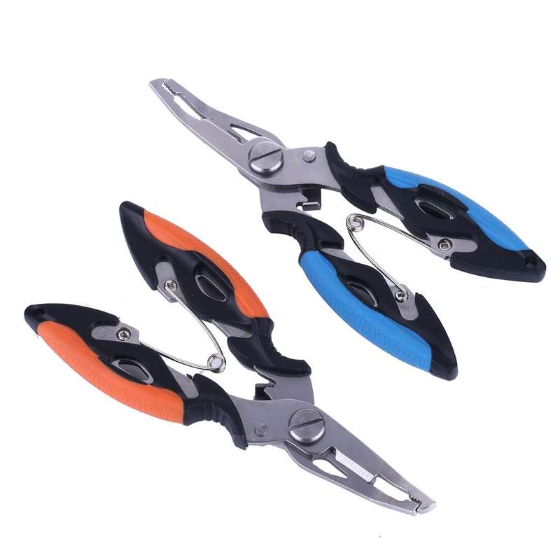 HENGJIA QT013 Multifunctional Stainless Steel Jaw Fishing Pliers Scissors Hook Removal Tool Line Cut