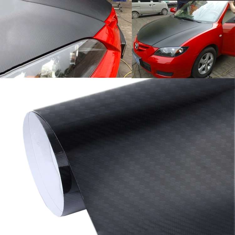 5D High Gloss Carbon Fiber Car Vinyl Wrap Sticker Decal Film Sheet Air Release, Size: 152cm x 50cm(B