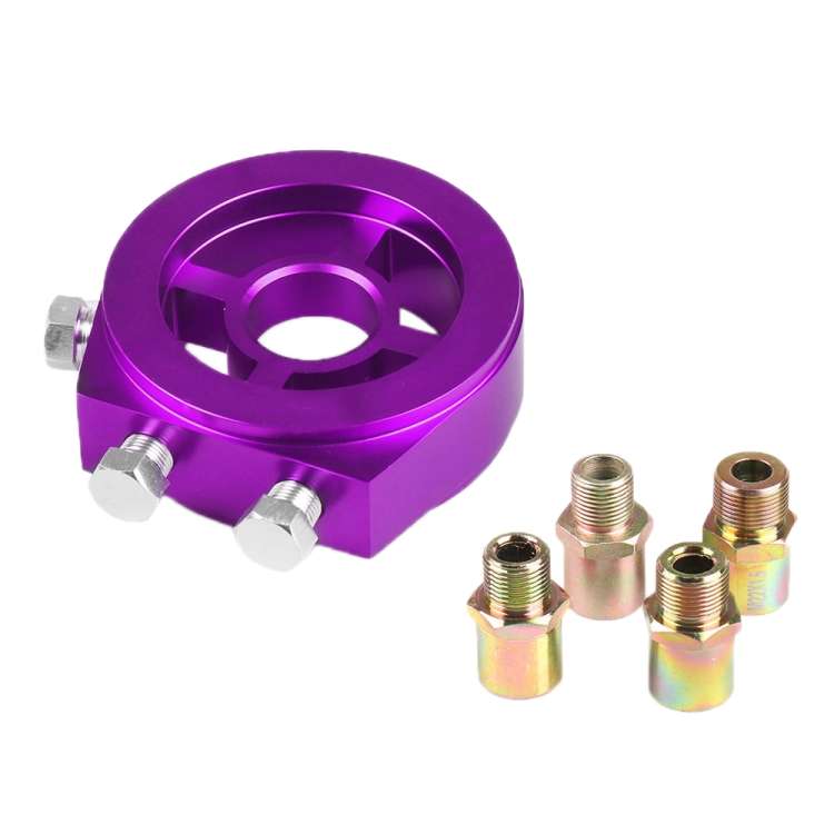 Car Modification Oil Temperature and Oil Pressure Gauge Adapter (Purple)