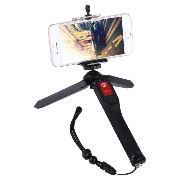 Letspro LY-11 3 in 1 Handheld Tripod Self-portrait Monopod Extendable Selfie Stick with Remote Shutt