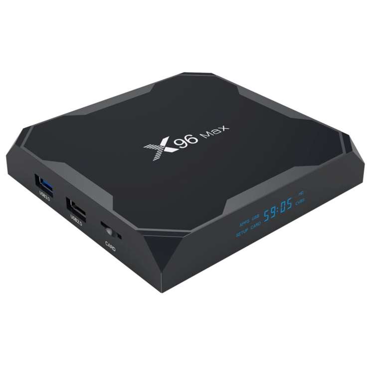 X96 Max 4K Ultra HD Media Player Smart TV Box with Remote Controller, Android 8.1, Amlogic S905X2 Qu