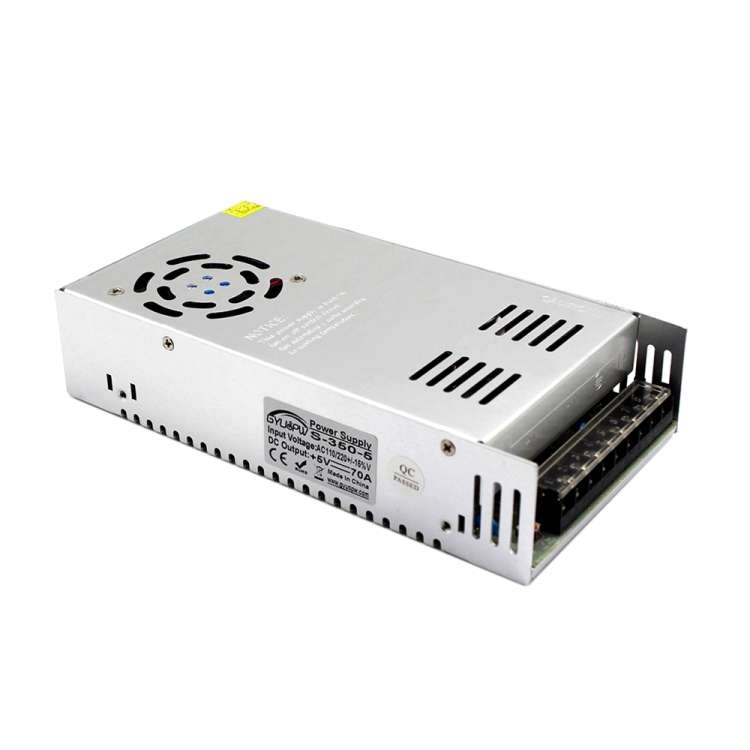 S-350-5 DC5V 70A 350W Light Bar Regulated Switching Power Supply LED Transformer, Size: 215 x 115 x